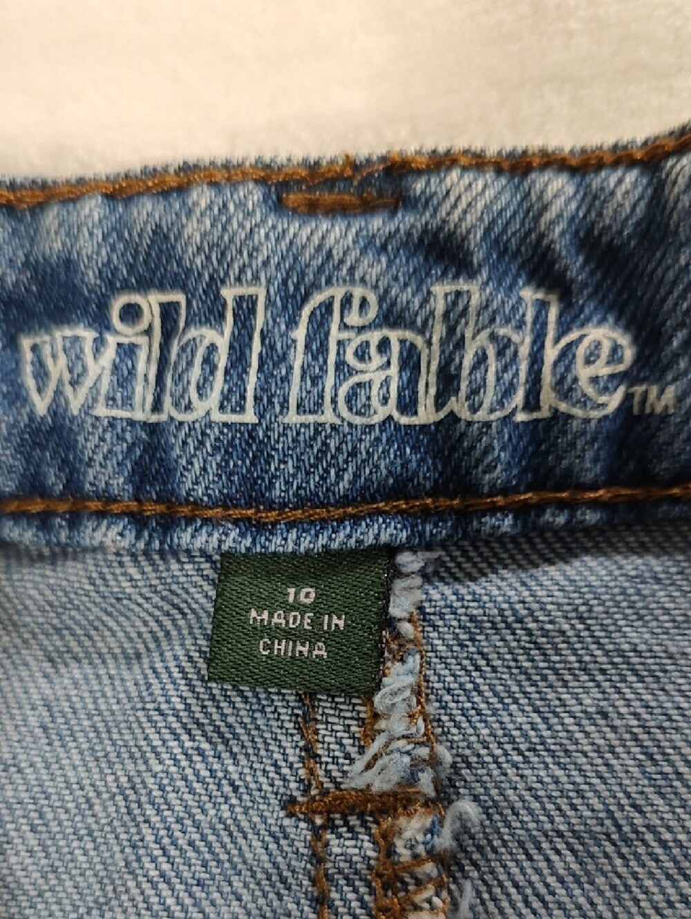 wild fable Light Blue Studded Denim Mini Skirt - Picture 3 of 7